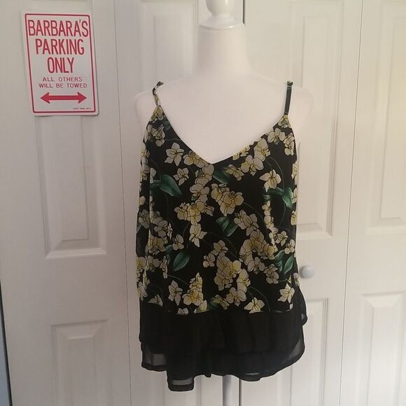 INC International Concepts Runaway Floral Tank Top SZ Xlarge - Picture 3 of 9